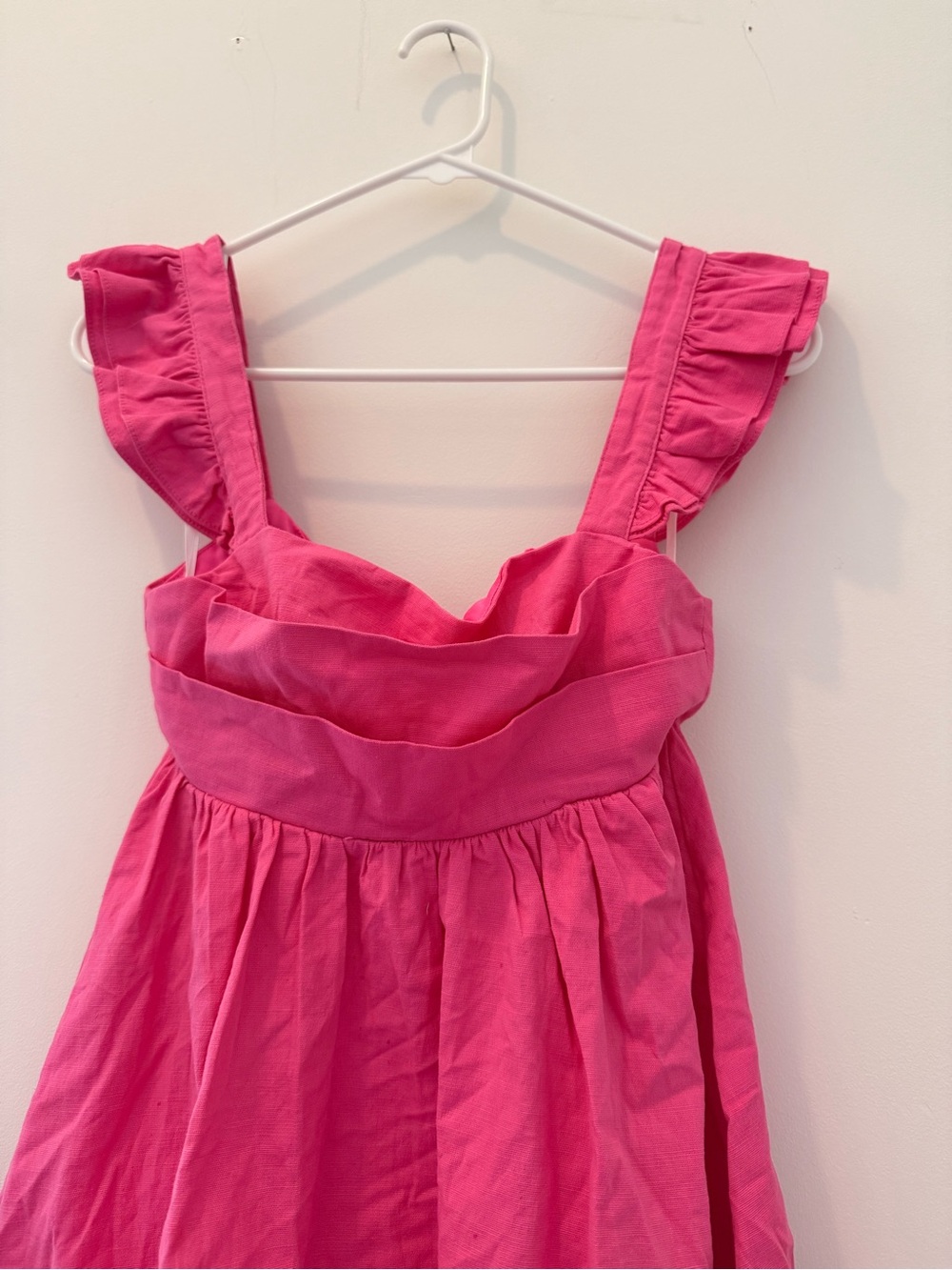 Hello Molly Hot Pink Ruffle Strap Dress - Picture 4 of 4